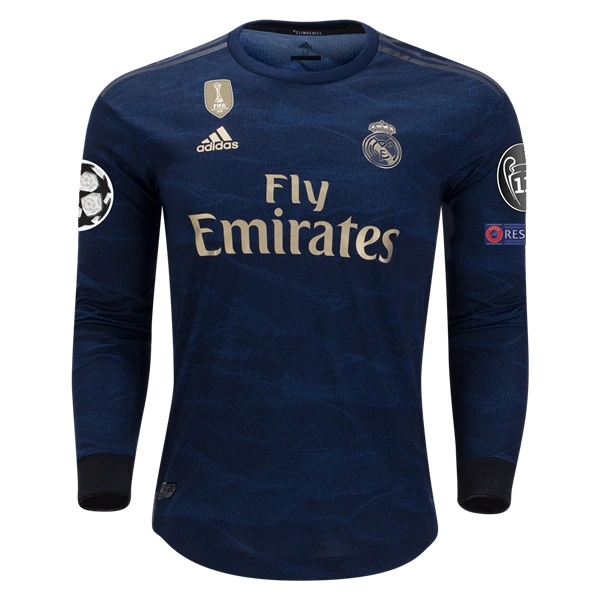 Eden Hazard Real Madrid Away 2019-20 LS Soccer Jersey Shirt - Click Image to Close
